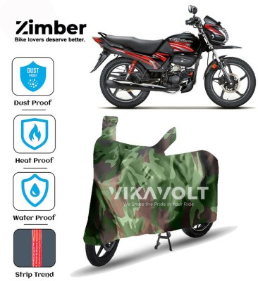 ZIMBER Waterproof Two Wheeler Cover for Hero(Passion Pro TR, Green)