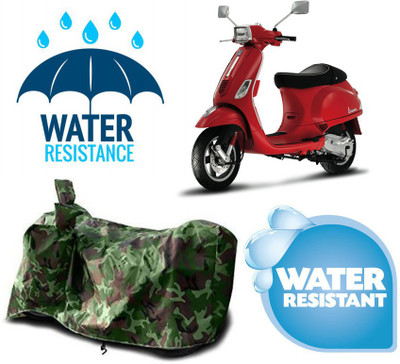 AUTOCAD Waterproof Two Wheeler Cover for Vespa(Vespa, Green)