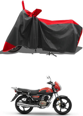 RAQTRO Two Wheeler Cover for TVS(Radeon, Black)