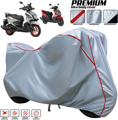 xodi Two Wheeler Cover for Yamaha(Ray Z BS6, Silver, Red, Multicolor)