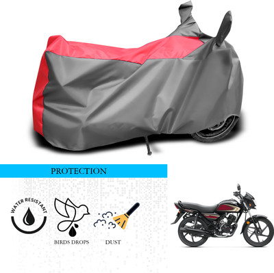 ANTHUB Waterproof Two Wheeler Cover for Honda(Dream Neo, Grey, Red)