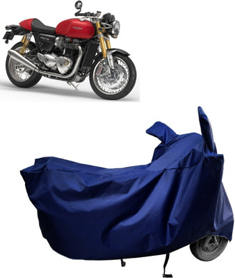 Amexride Two Wheeler Cover for Triumph(Thruxton 1200 R, Blue)