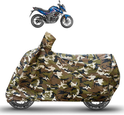Caronix Waterproof Two Wheeler Cover for Honda(CB Hornet 160, Brown)