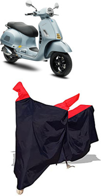 Amexride Two Wheeler Cover for Vespa(GTS Super 300, Black)