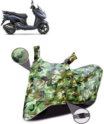 AutoGalaxy Waterproof Two Wheeler Cover for Suzuki(Burgman Street 125, Green)