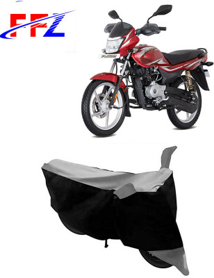 FFZ Waterproof Two Wheeler Cover for Bajaj(Platina 100 DTS-i, Black, Grey)