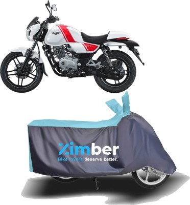 ZIMBER Two Wheeler Cover for Bajaj(V15, Blue, Grey)