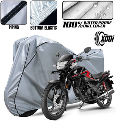 xodi Waterproof Two Wheeler Cover for Honda(SP125, Silver, Black)