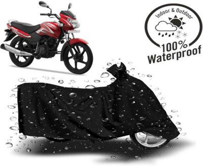 RAAMKM Waterproof Two Wheeler Cover for Hero, Honda, Royal Enfield, TVS(Pulsar 180NS BS6, Black)