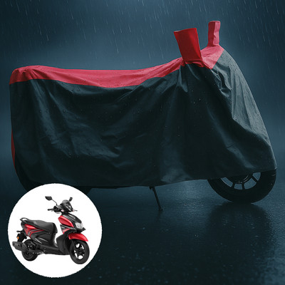 PAGORA Waterproof Two Wheeler Cover for Yamaha(Ray ZR, Grey, Red)