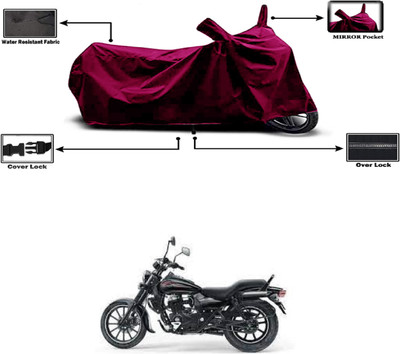 Amexride Two Wheeler Cover for Bajaj(Avenger 400, Maroon)