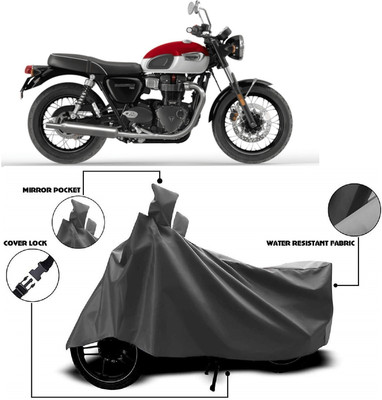 MMSSTAR Waterproof Two Wheeler Cover for Triumph(Bonneville T100, Grey)