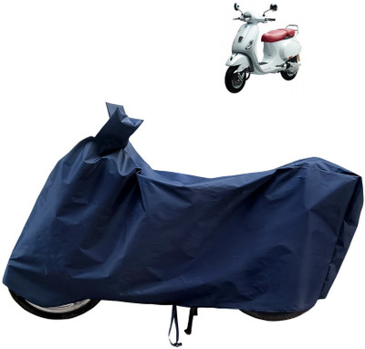 Horseyaart Waterproof Two Wheeler Cover for Vespa(Elegante BS6, Blue)