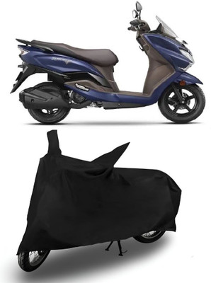 BJT Waterproof Two Wheeler Cover for Suzuki(Burgman Street, Black)
