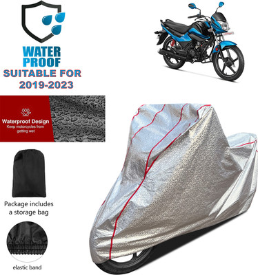 PAGORA Waterproof Two Wheeler Cover for Hero(Splendor I Smart, Silver)