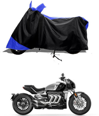 GROFATIK Two Wheeler Cover for Triumph(Rocket III, Blue)