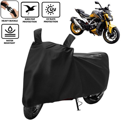 kerwa Two Wheeler Cover for TVS(Apache RTR 310, Black)