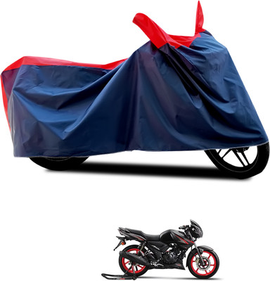 PAGORA Waterproof Two Wheeler Cover for TVS(Apache, Black, Red)