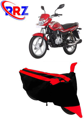 RRZ Waterproof Two Wheeler Cover for Bajaj(Platina 125, Black, Red)