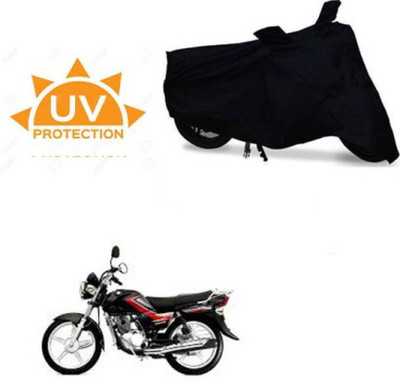 RAAMKM Two Wheeler Cover for TVS(Victor GLX, Black)