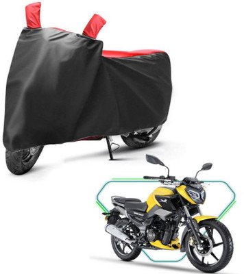 smwzxyu Waterproof Two Wheeler Cover for TVS, Hero, Bajaj(Raider, Black, Red)