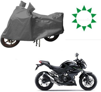 MMSSTAR Waterproof Two Wheeler Cover for Kawasaki(Z250, Grey)