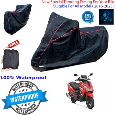 OliverX Waterproof Two Wheeler Cover for Honda(Grazia, Black)