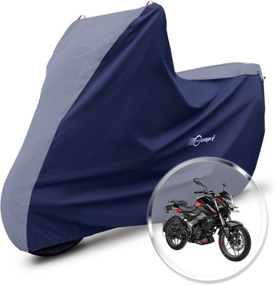 Neodrift Two Wheeler Cover for Bajaj(Pulsar NS 200, Grey, Blue)