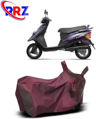 RRZ Waterproof Two Wheeler Cover for TVS(Teenz, Maroon)