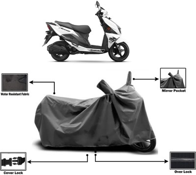 Amexride Two Wheeler Cover for Suzuki(Avenis 125, Grey)