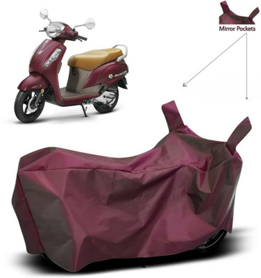 Mdstar Two Wheeler Cover for Suzuki(Access 125, Maroon)