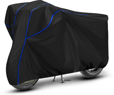 Shiv Kanha Waterproof Two Wheeler Cover for TVS(Star City, Black, Blue)