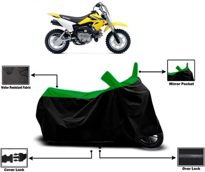 Amexride Two Wheeler Cover for Suzuki(DR-Z50, Green)