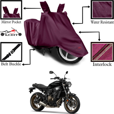 KEDIT Two Wheeler Cover for Yamaha(XSR155 BS6, Maroon)