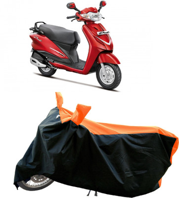 AESTRYD Two Wheeler Cover for Hero(Duet LX 110CC, Orange)