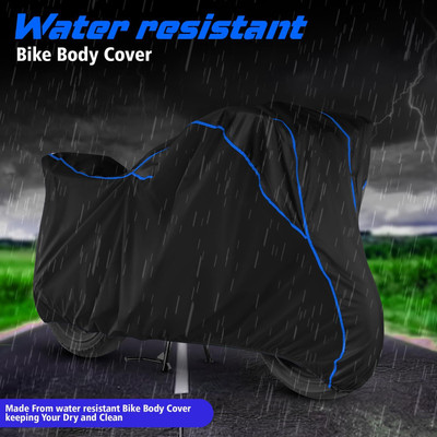 OliverX Waterproof Two Wheeler Cover for Hero(Splendor I Smart, Black, Blue)