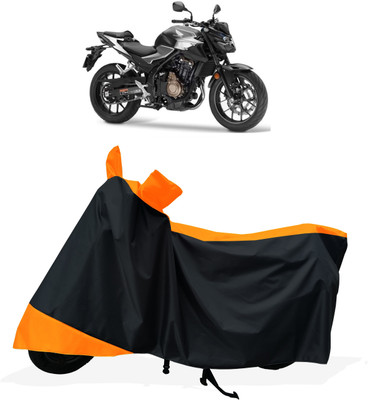 Tricway Two Wheeler Cover for Honda(CB500F, Orange)