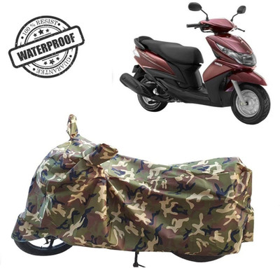ROYAL AUTO MART Waterproof Two Wheeler Cover for Mahindra(Kine, Green, Multicolor)