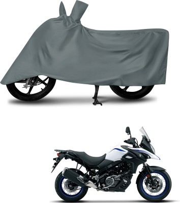 MMSSTAR Waterproof Two Wheeler Cover for Suzuki(V-Strom 650 XT, Grey)