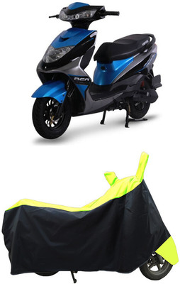 Coxtor Waterproof Two Wheeler Cover for Ampere(REO BS6, Yellow)