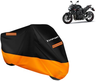 Horseyaart Waterproof Two Wheeler Cover for Kawasaki(Z900 BS6, Orange)