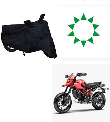 DeepShakshi AUTOMOTIVE Waterproof Two Wheeler Cover for Ducati(Hypermotard, Black)