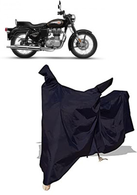 Amexride Two Wheeler Cover for Royal Enfield(Standard 350, Black)