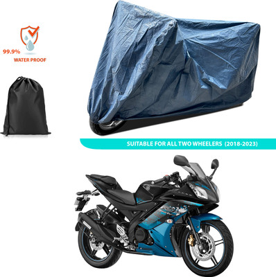 PAGORA Waterproof Two Wheeler Cover for Yamaha(YZF R15 Ver 2.0, Blue)