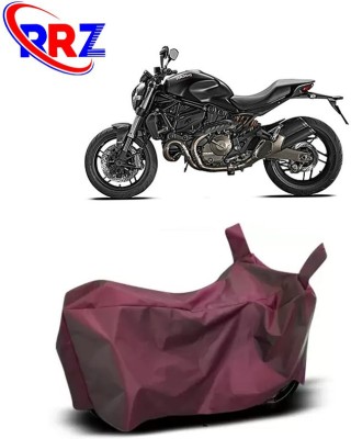 RRZ Waterproof Two Wheeler Cover for Ducati(Monster 82, Maroon)