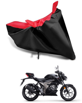 KEDIT Two Wheeler Cover for Suzuki(Gixxer 250, Red, Black)