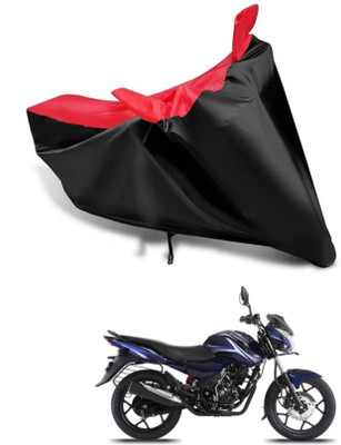 KEDIT Two Wheeler Cover for Bajaj(Discover 150 s, Red, Black)
