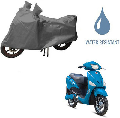DeepShakshi AUTOMOTIVE Waterproof Two Wheeler Cover for Hero(Electric, Grey)