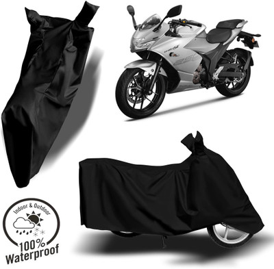 Autoinnovation Waterproof Two Wheeler Cover for Suzuki(Gixxer SF, Black)