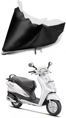 Variety Products Collection Waterproof Two Wheeler Cover for Hero(Duet LX 110CC, White, Black)